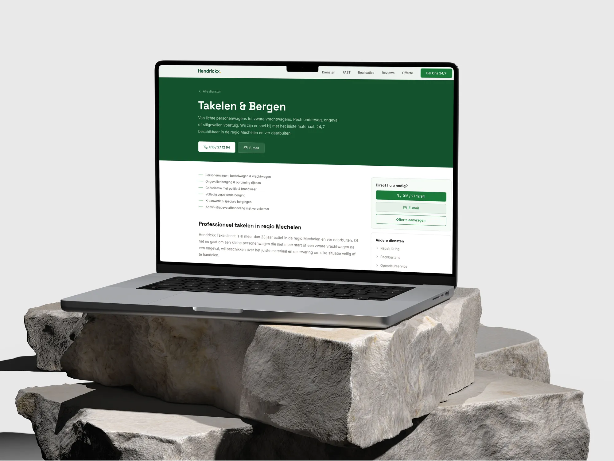 Takeldienst Hendrickx wagenpark