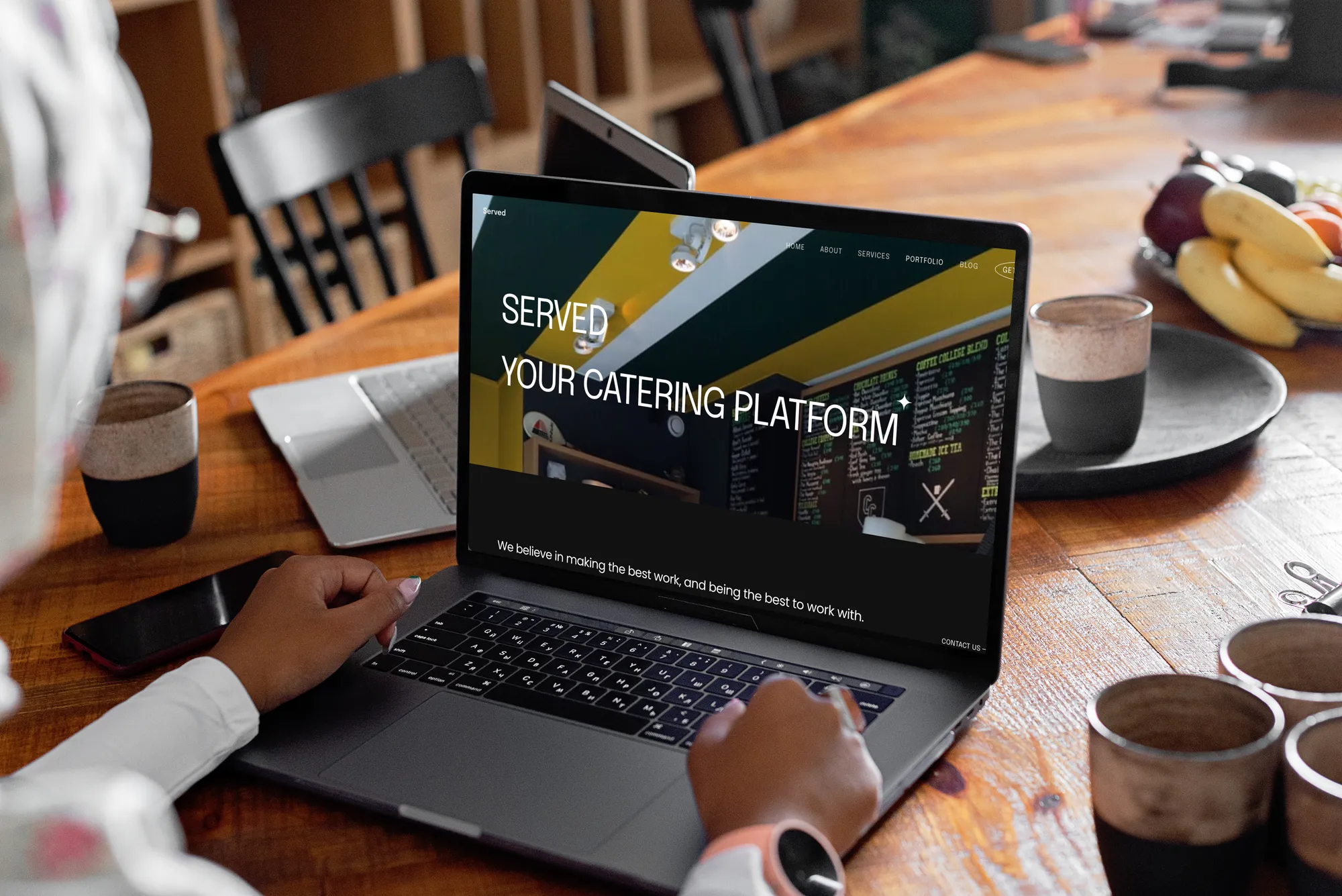 Served bestelplatform mockup